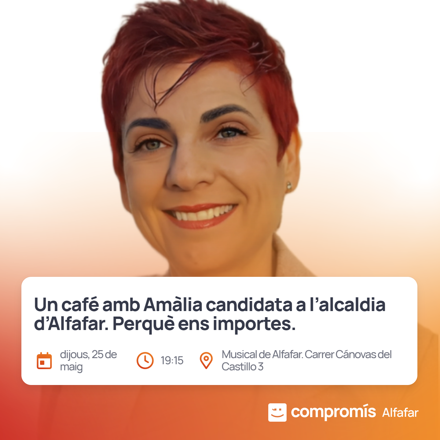 Amàlia Esquerdo candidata a l'alcaldia d'alfafar.